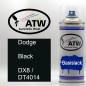 Preview: Dodge, Black, DX8 / DT4014: 400ml Sprühdose, von ATW Autoteile West.